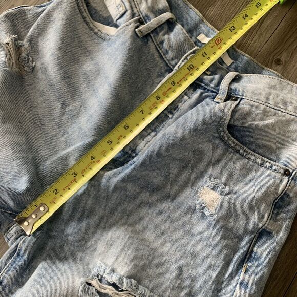 PacSun Light Denim Distressed High Rise Straight Jeans 26 - Picture 5 of 9